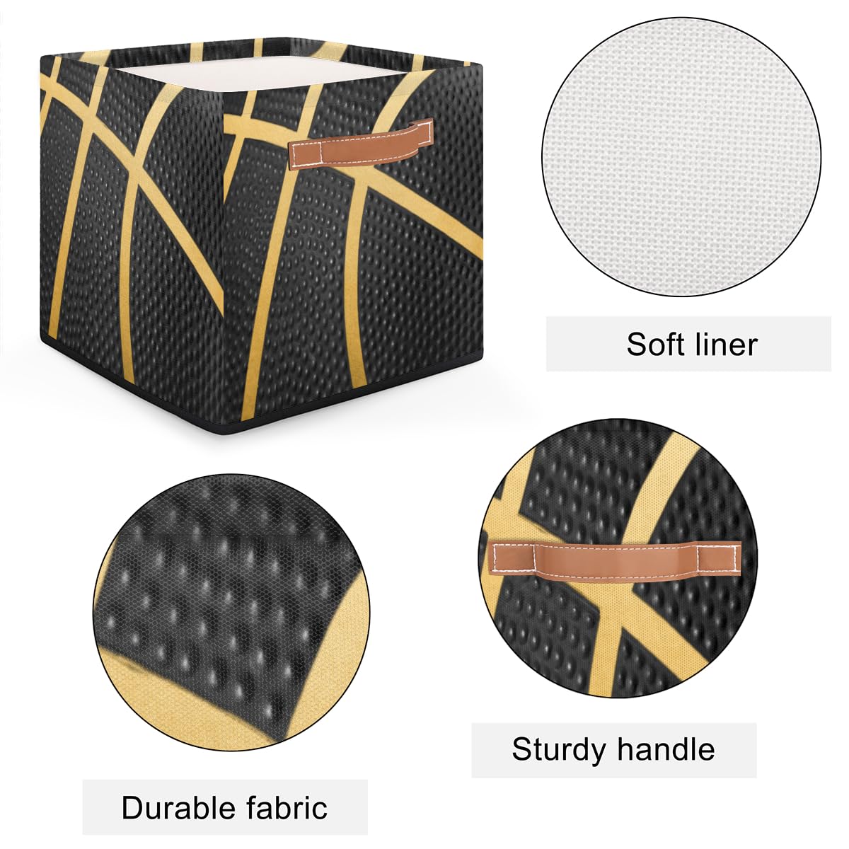 OMFUNS foldable cube storage saves space when not in use.