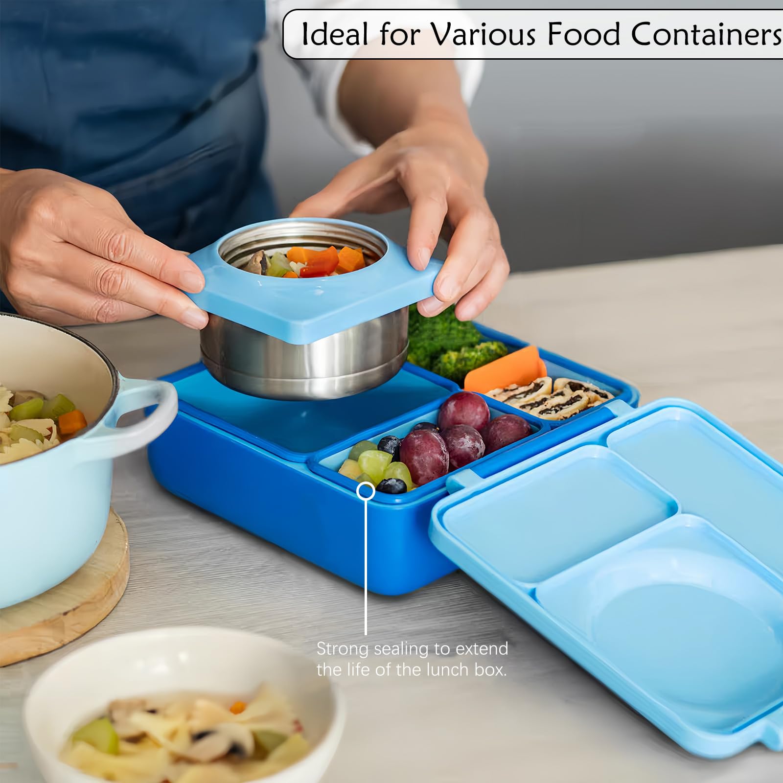 Food-safe silicone rubber for everyday use and safe cleaning.