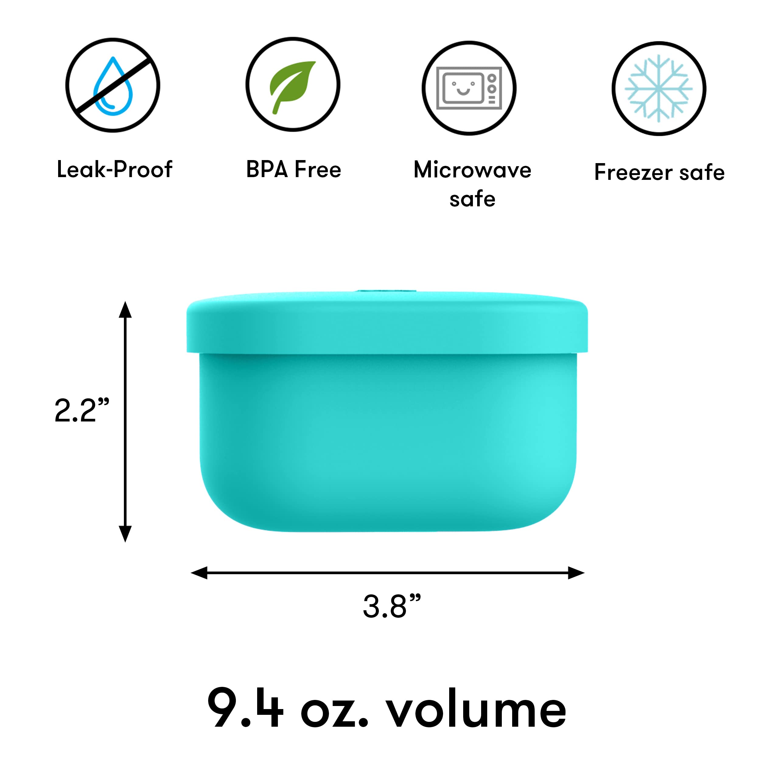 OmieBox silicone snack container freezer and oven-safe for versatile meal prep