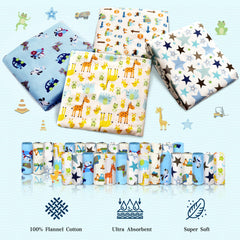Omilion receiving blanket blue star pattern ideal for soothing newborns during naps.