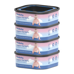 Omlishy Jumbo Square Bags refill for Compact pails shows odor-control and easy-cut design.