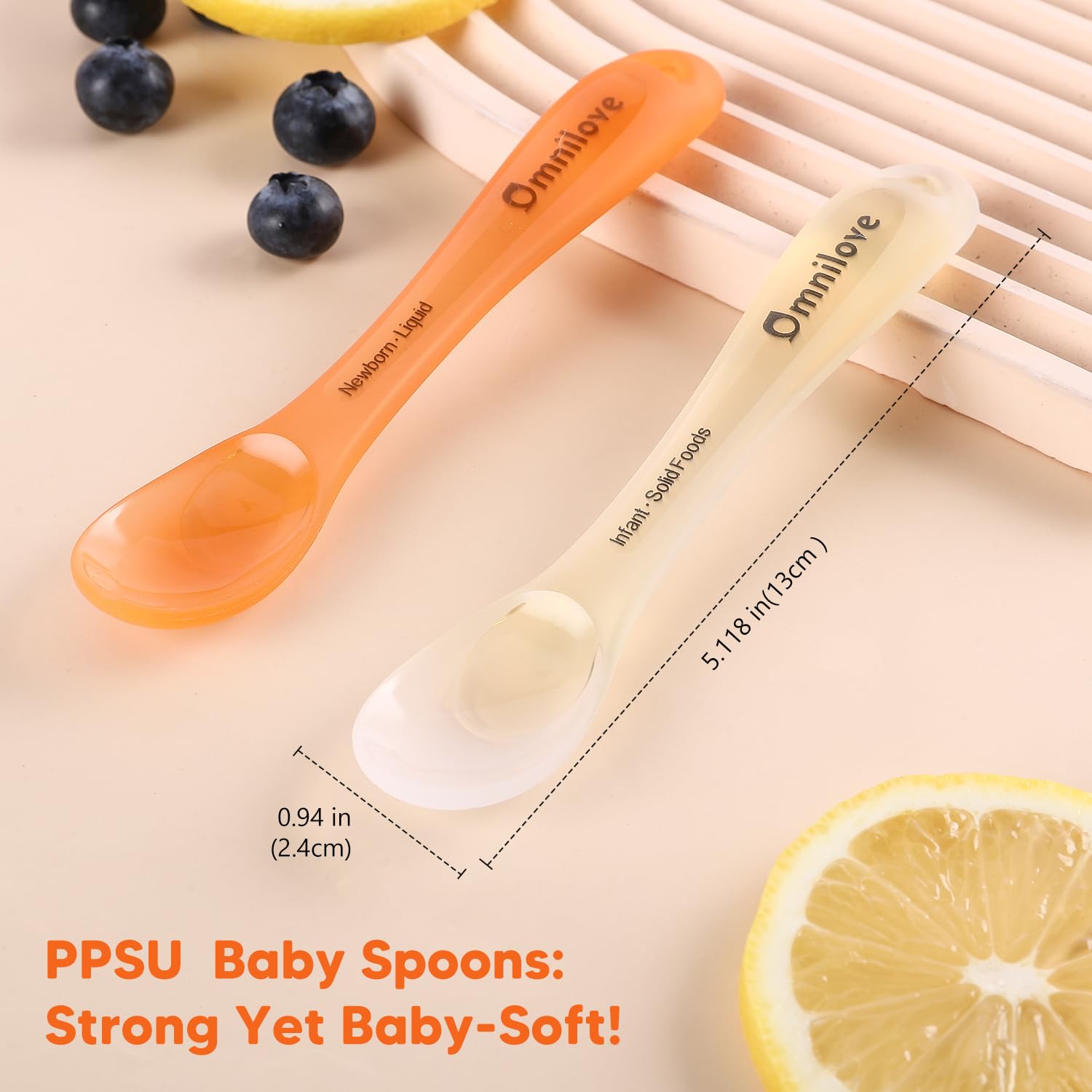 Omnilove self feeding spoons gentle for gums and independence