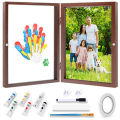Omrhvi Family Handprint Frame wooden – durable wall-display keepsake.