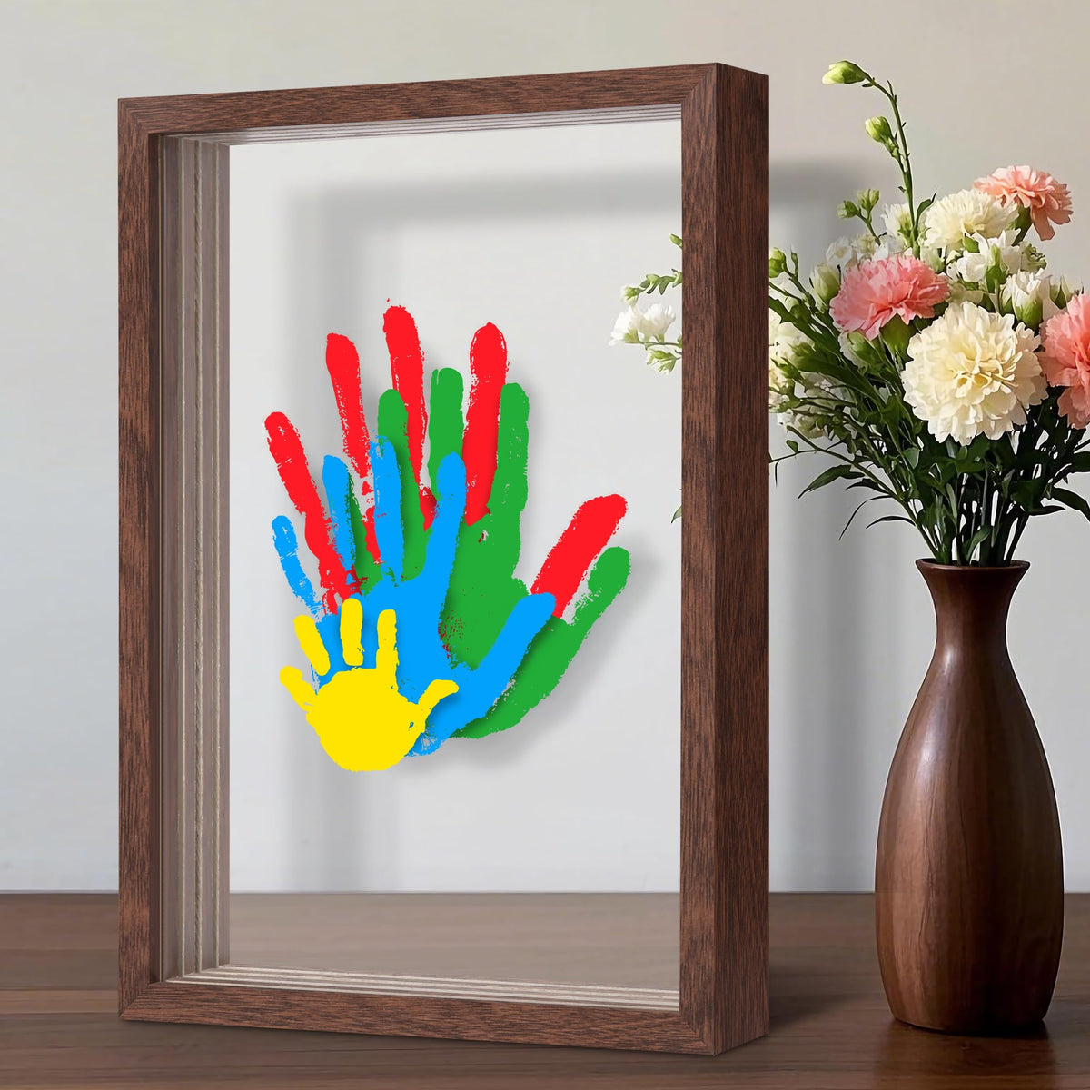 Omrhvi family handprint kit frame capturing moments for a lasting keepsake