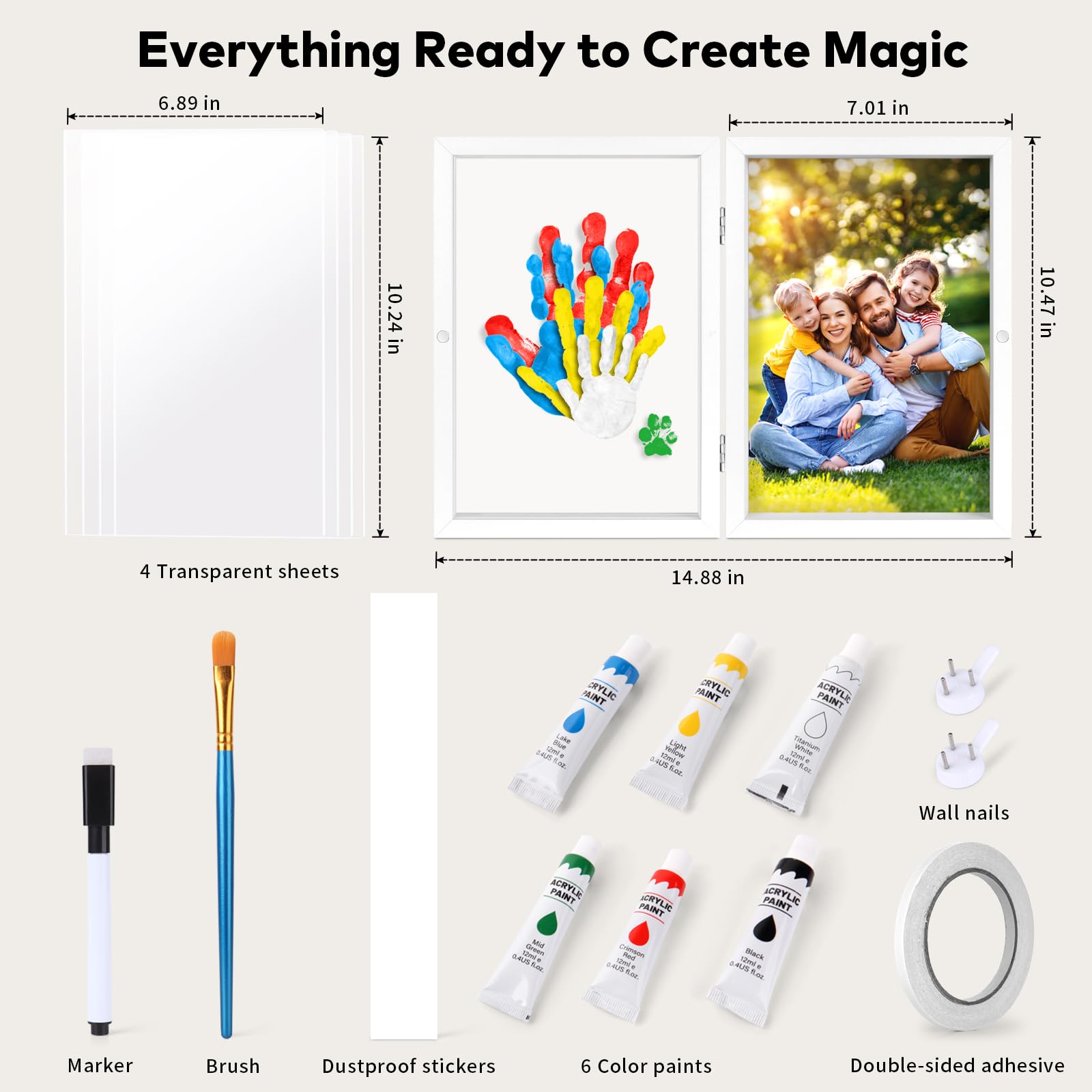 Omrhvi Family Handprint Kit gift-ready packaging makes thoughtful presents