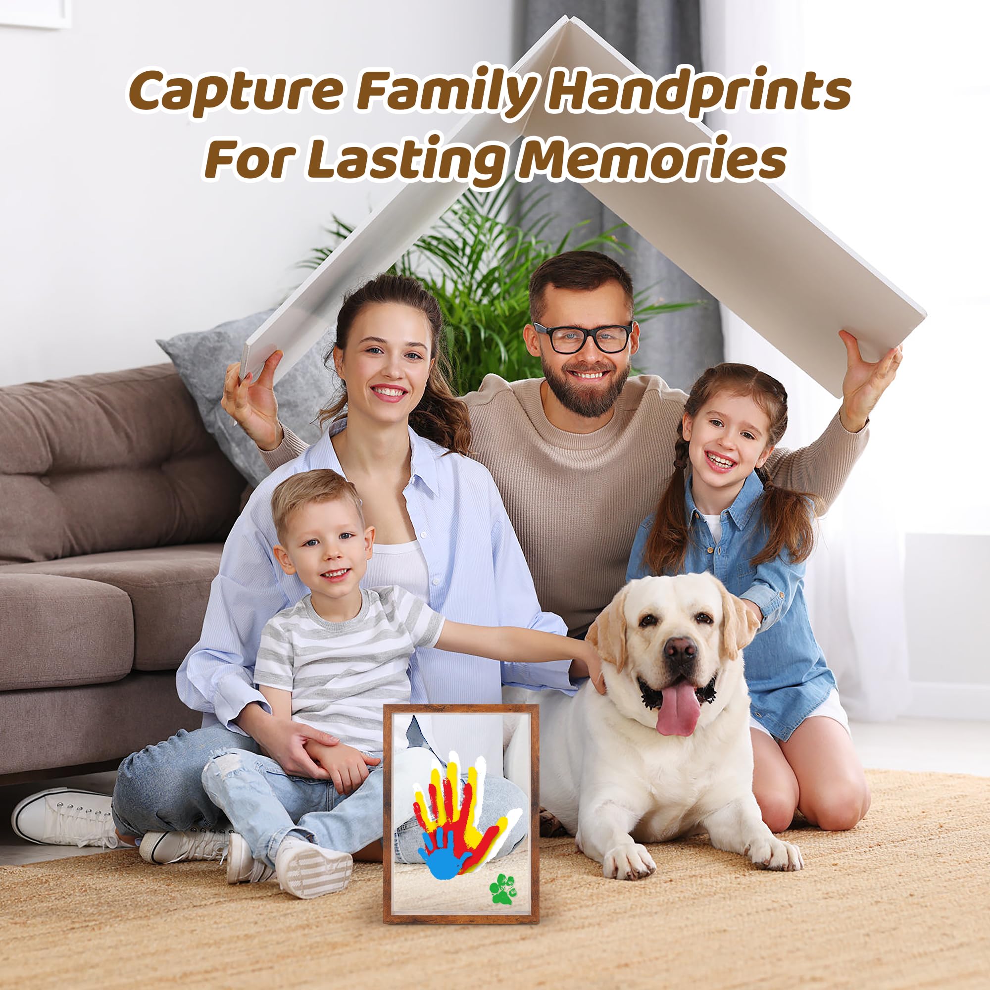 Omrhvi handprint kit upgraded with thicker acrylic for crystal-clear viewing