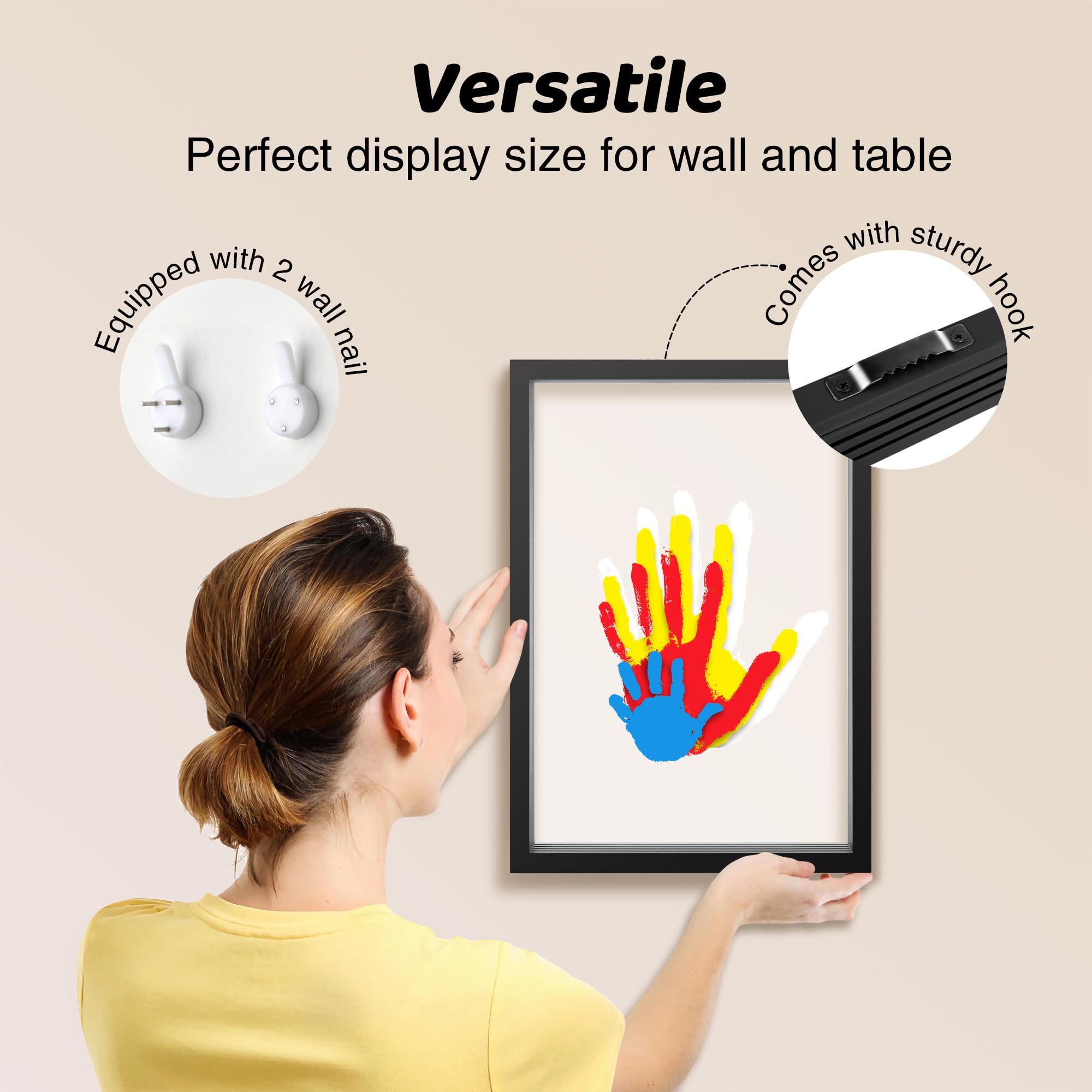 Omrhvi large easy-grip brush for smooth application
