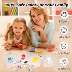 Omrhvi paints in six non-toxic colors for vibrant keepsakes