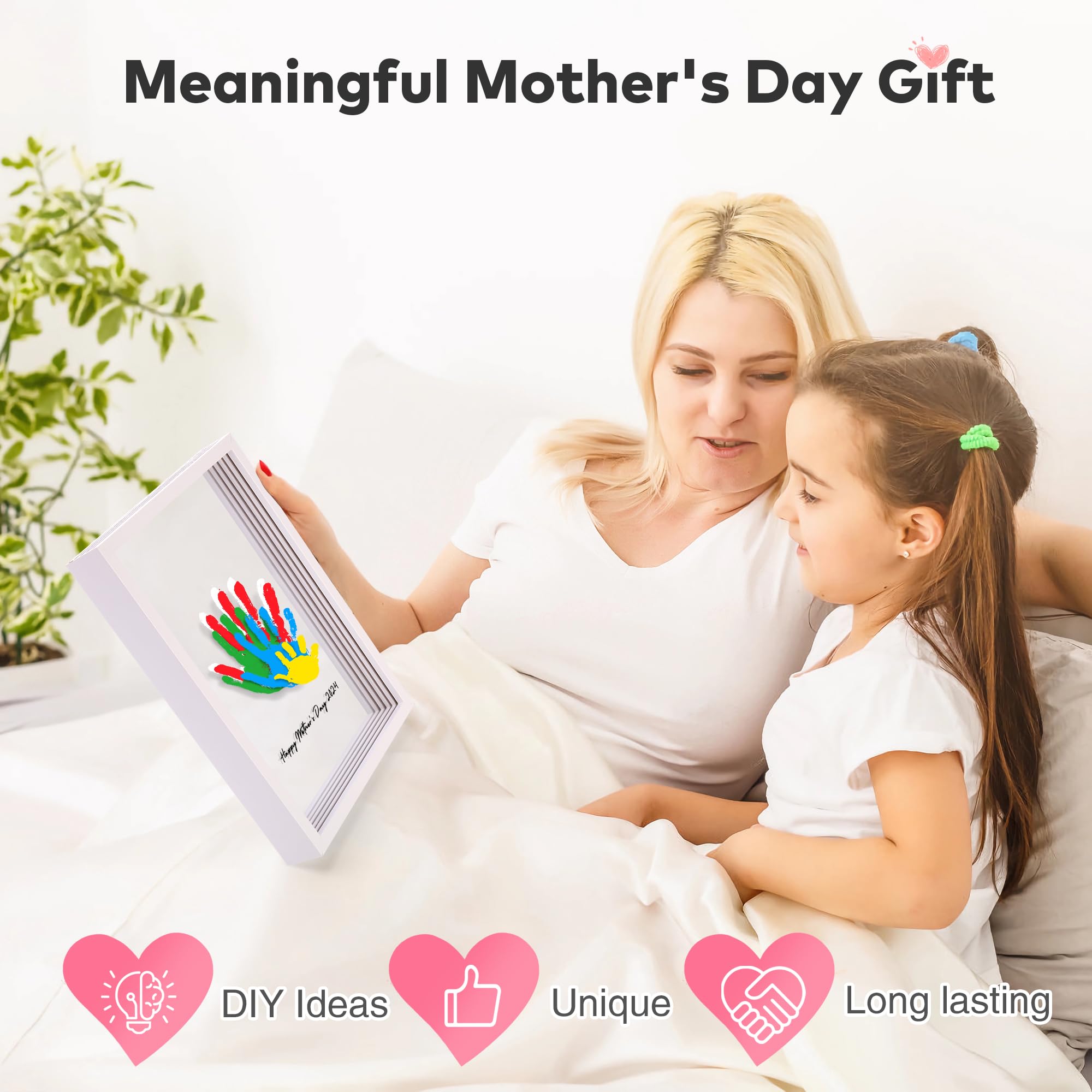 Omrhvi six-colors non-toxic paints deliver vibrant keepsakes with safe, baby-friendly use