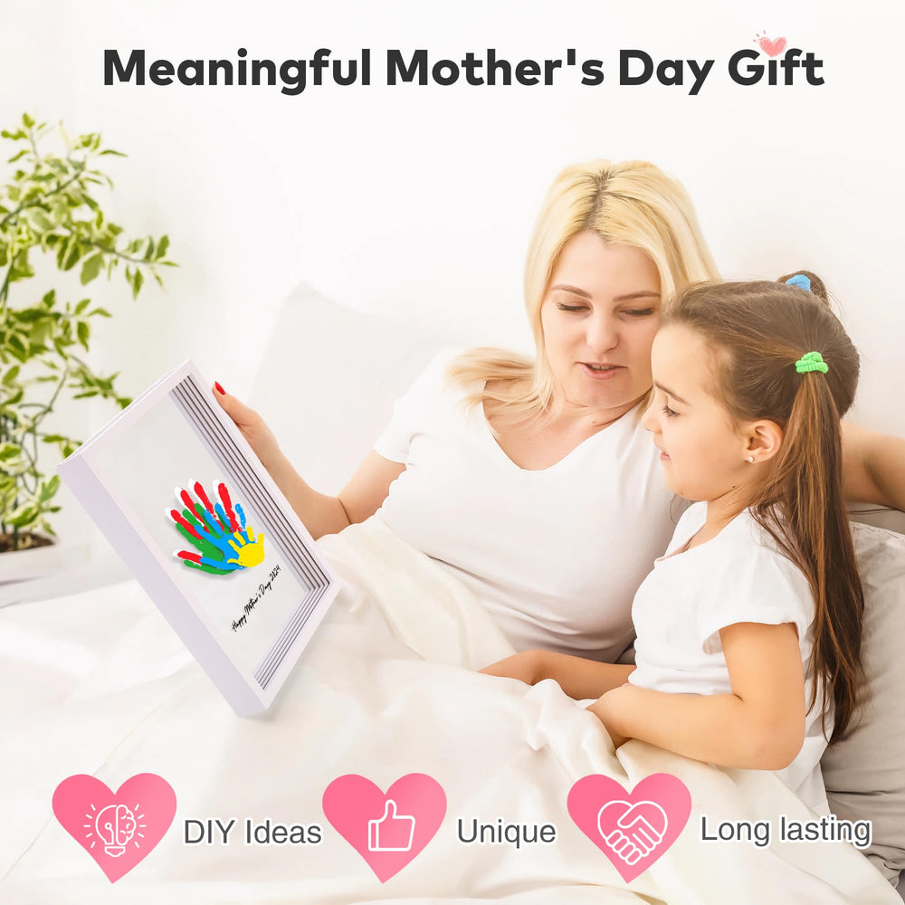 Omrhvi six-colors non-toxic paints deliver vibrant keepsakes with safe, baby-friendly use