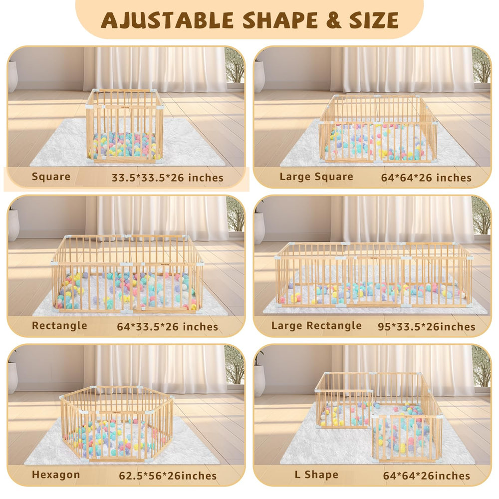 OMYbaby playpen used indoors and outdoors for versatile kid activities.