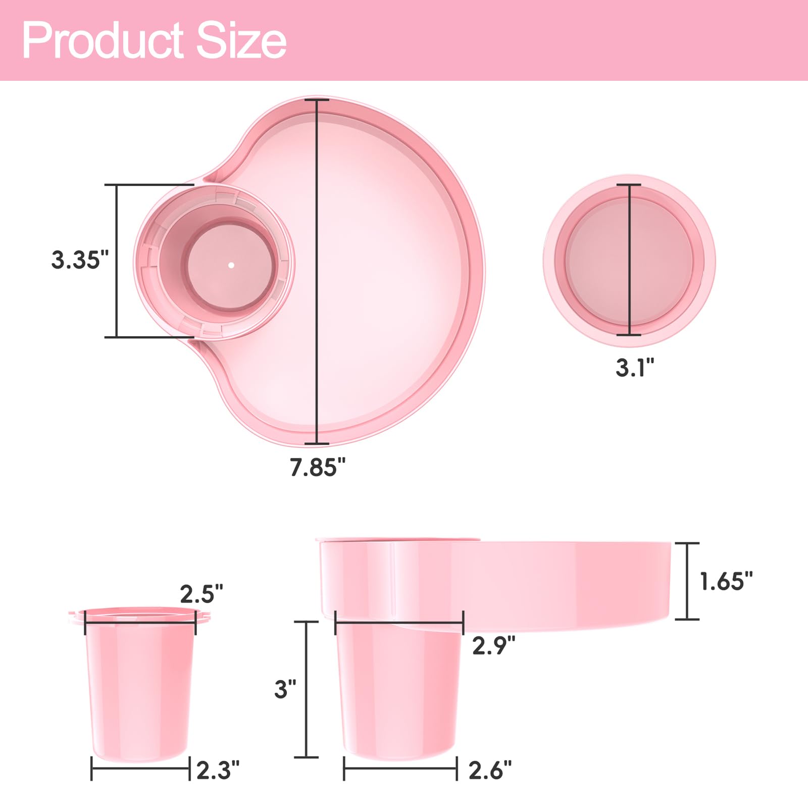 OMYPOTT kids dining-on-the-go tray color-blue-pink supports engaging meal moments.