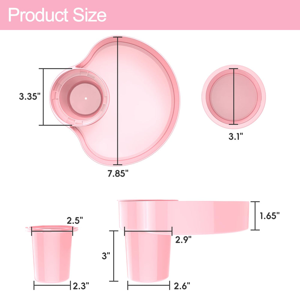 OMYPOTT kids dining-on-the-go tray color-blue-pink supports engaging meal moments.