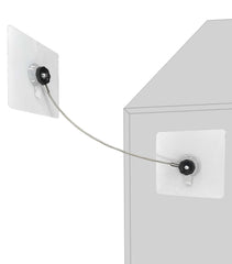 Omypuehen 10in stainless steel straps for no-drill furniture safety and anti-tip protection.