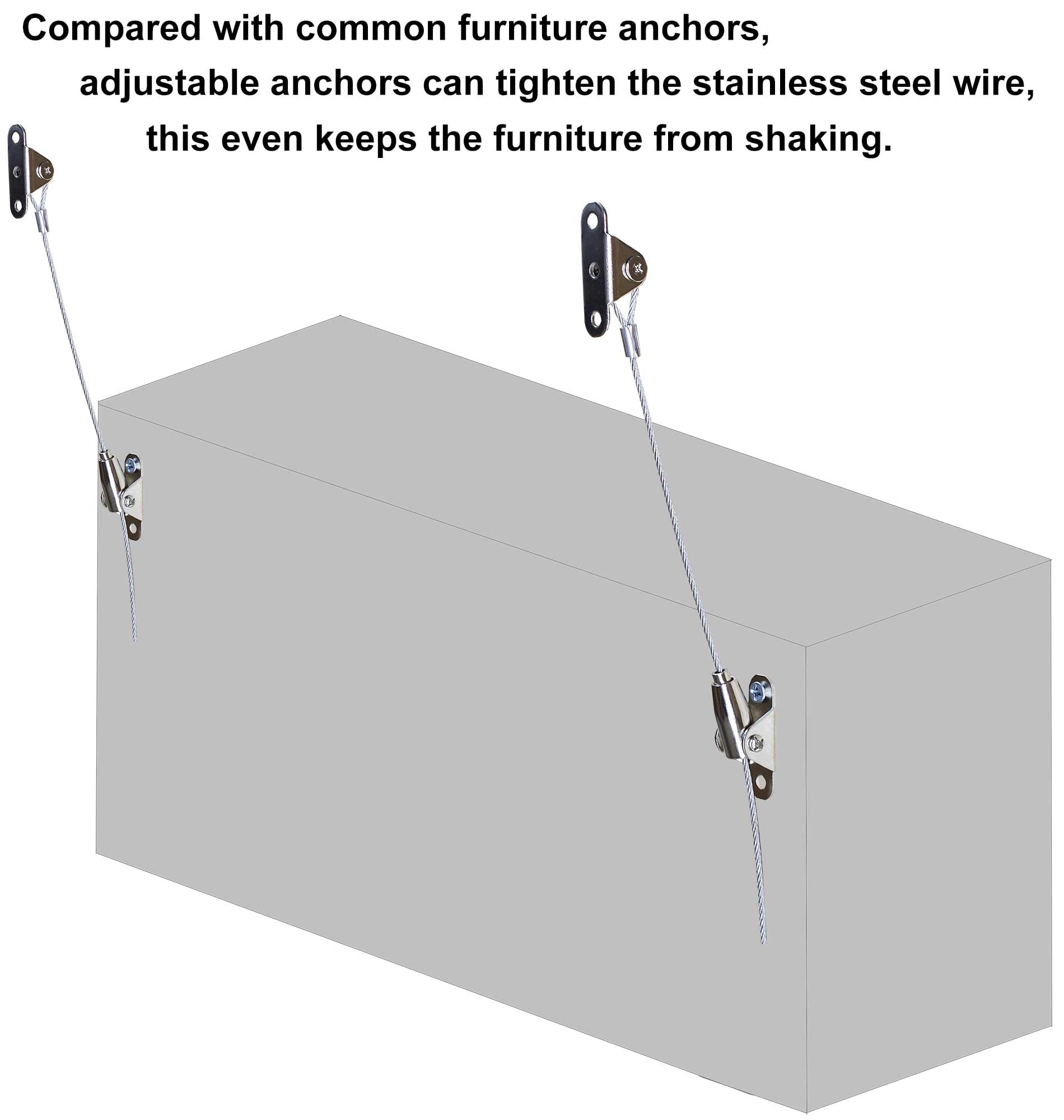 Omypuehen bookshelf anchoring kit prevents tipping in busy living spaces.