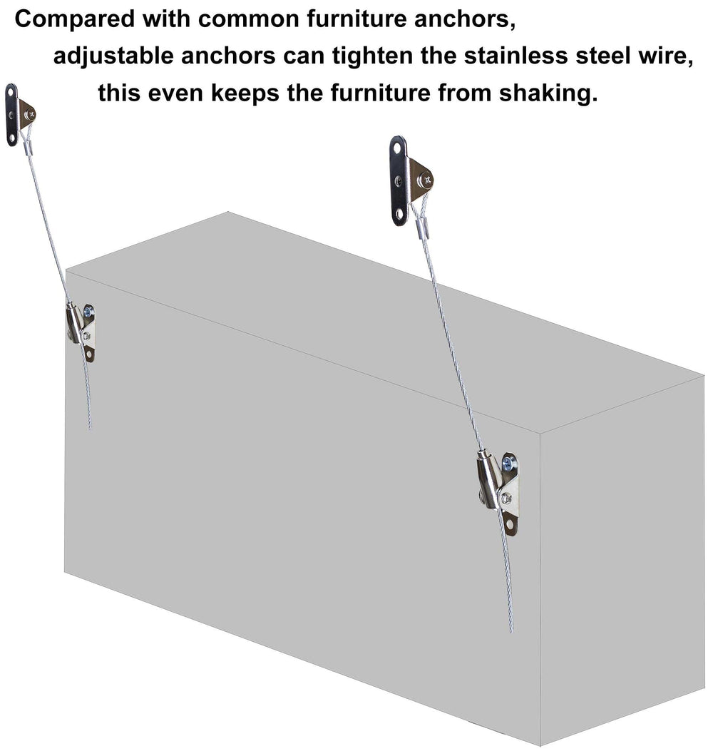 Omypuehen bookshelf anchoring kit prevents tipping in busy living spaces.