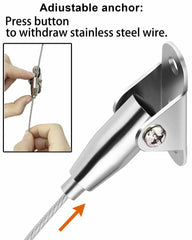 Omypuehen stainless steel construction emphasizes durable, reliable wall anchoring.