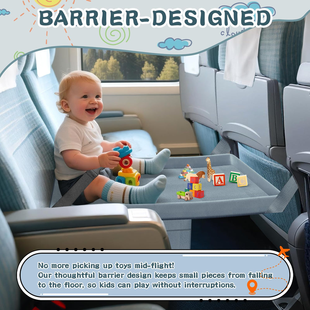 omzer Airplane Bed edge design 2.4-inch secures pad on seats
