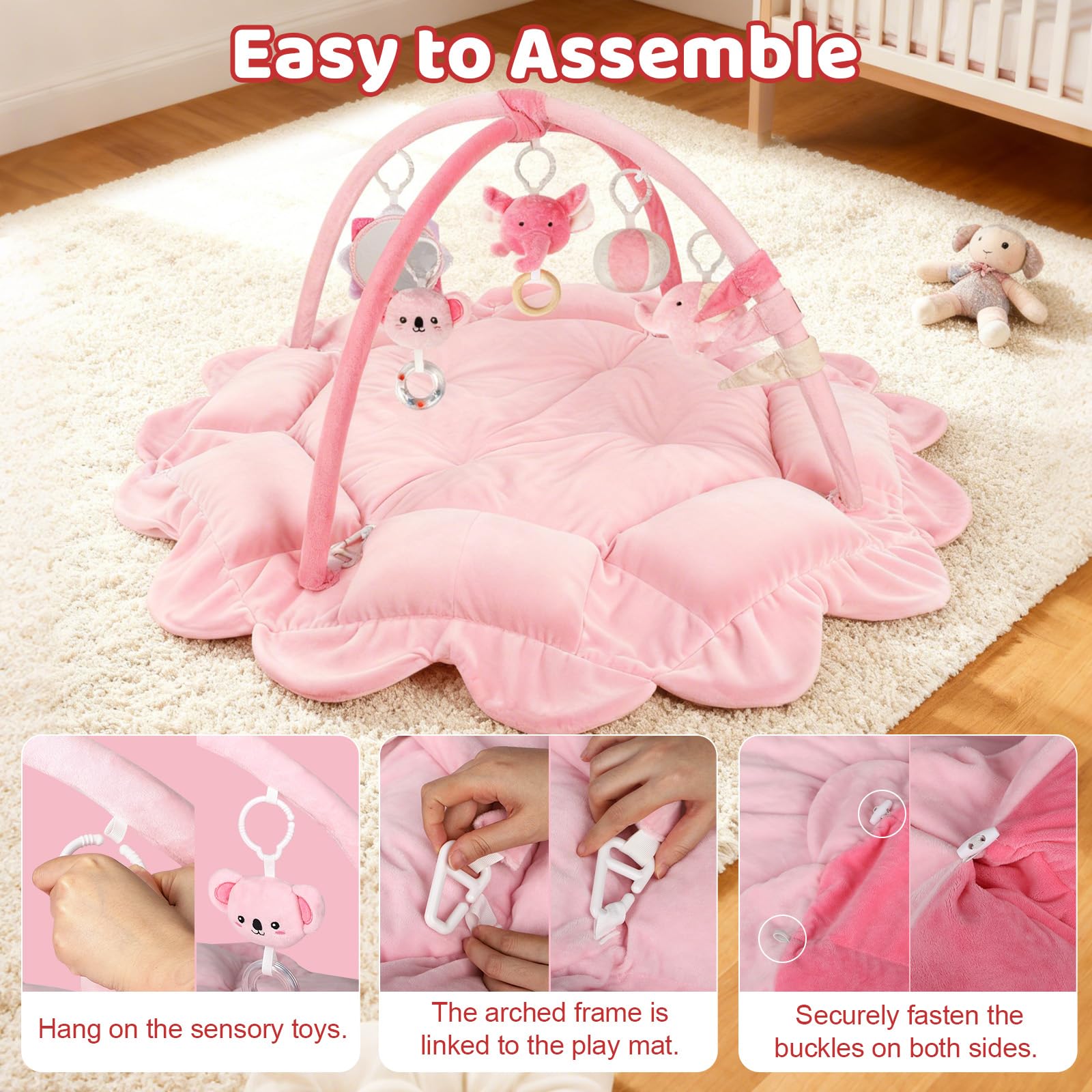 Omzer washable fabric makes cleanup quick after messier moments.