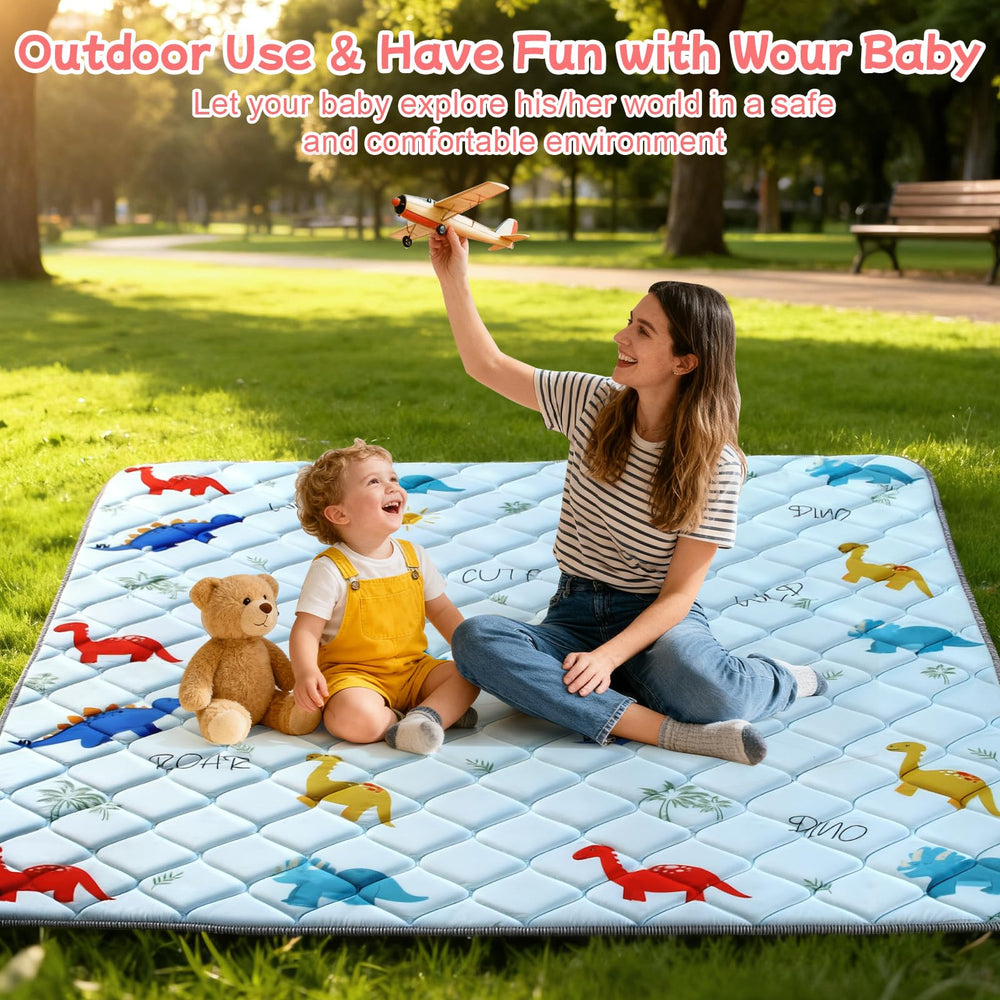 omzer baby play mat folds or rolls for compact storage