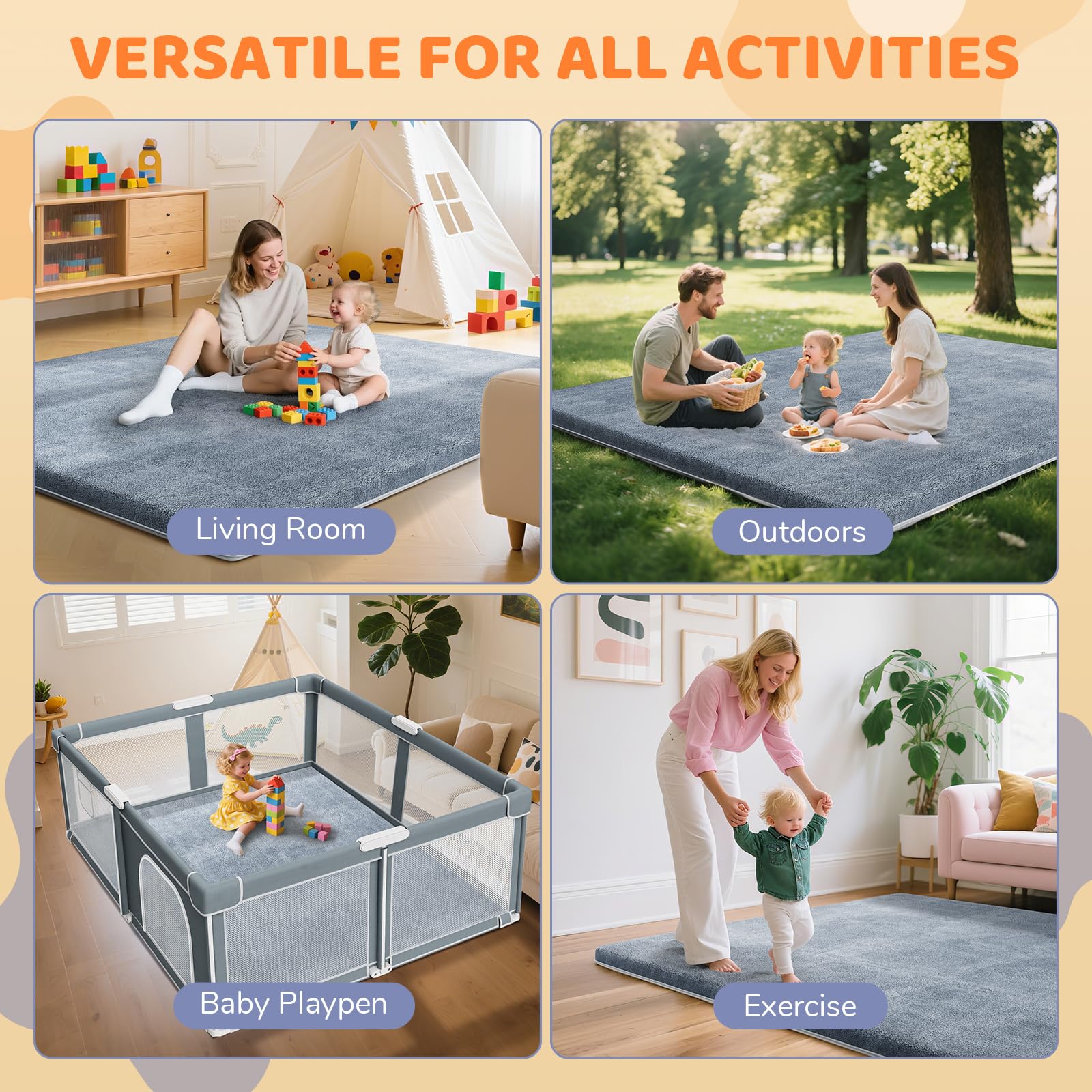 Rolls or folds easily for tidy storage.