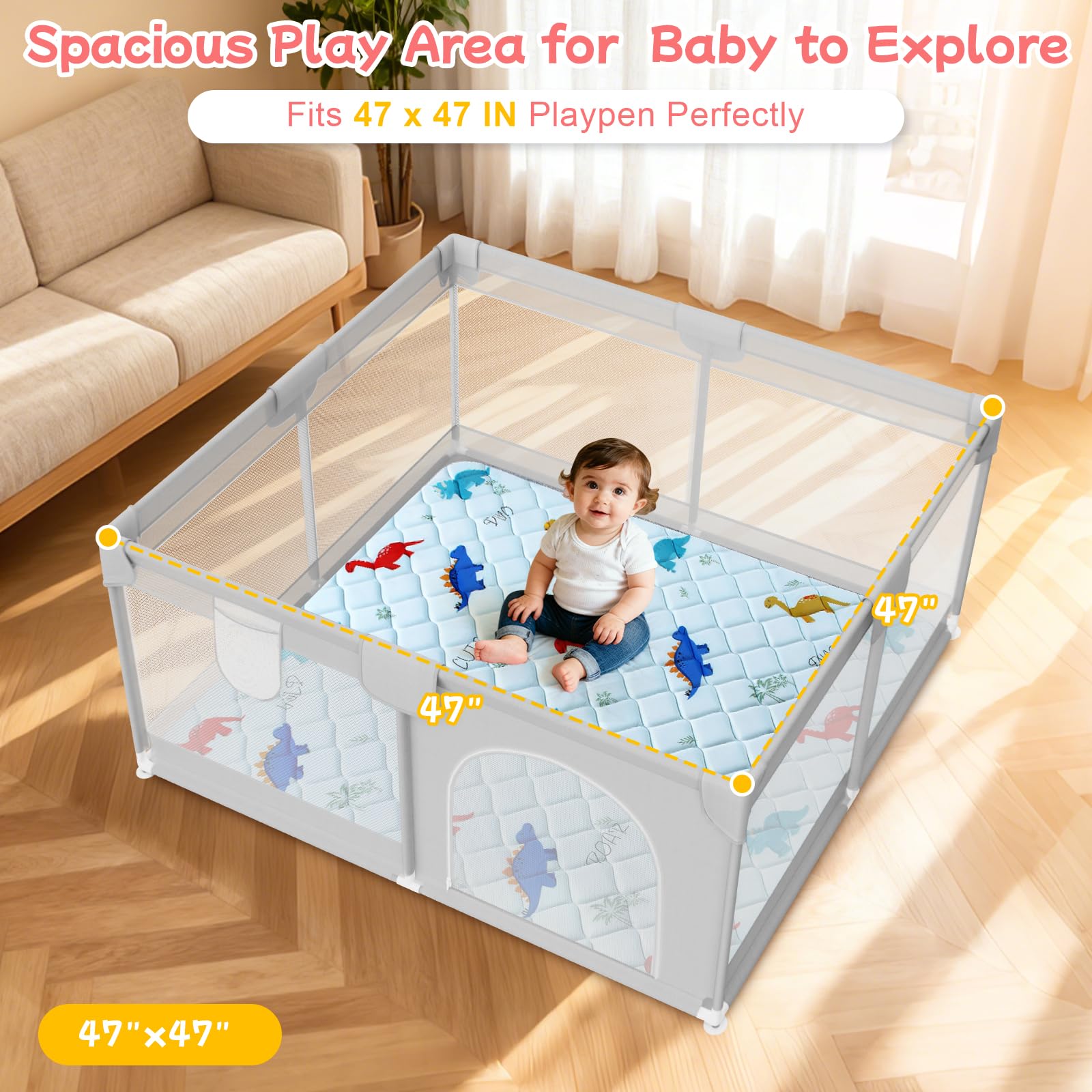 omzer baby play mat suitable for indoor and light outdoor use