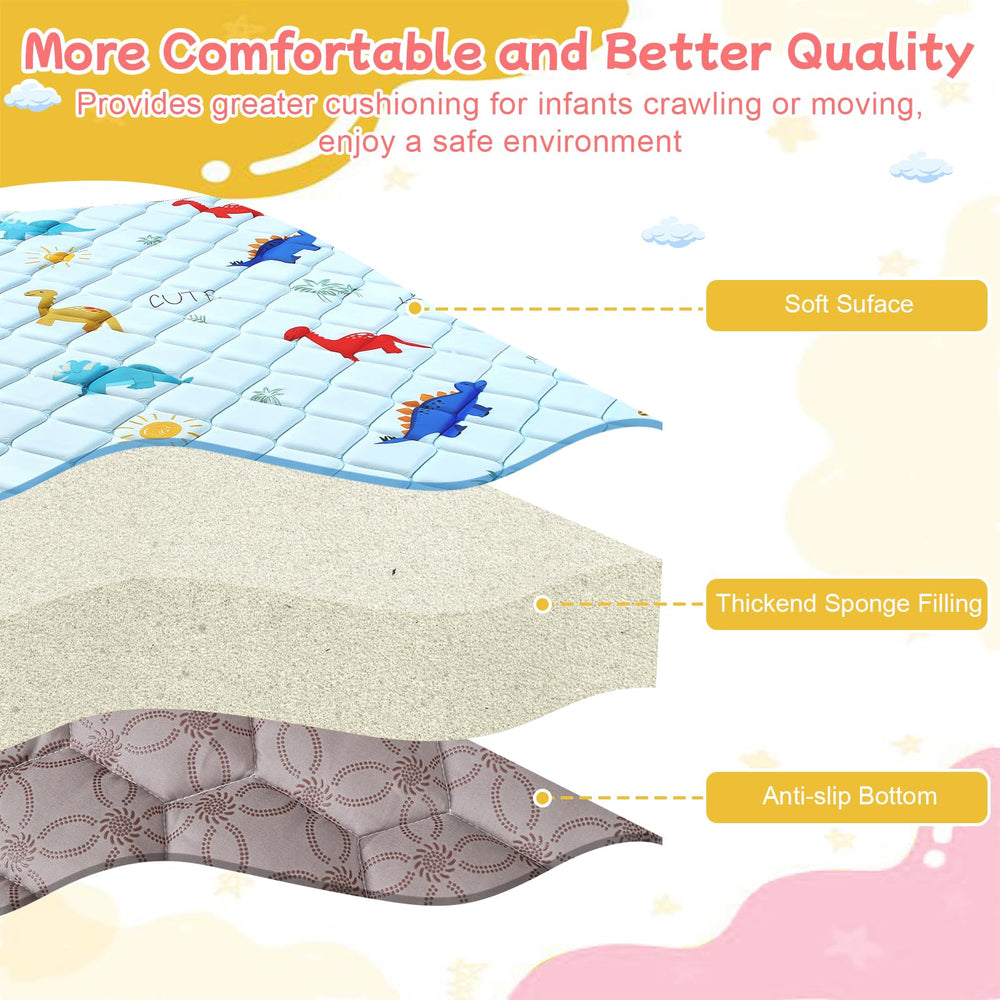 omzer baby play mat machine washable for quick cleanups