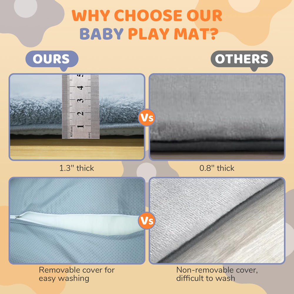 Removable cover for Omzer mat, machine washable for easy cleaning.