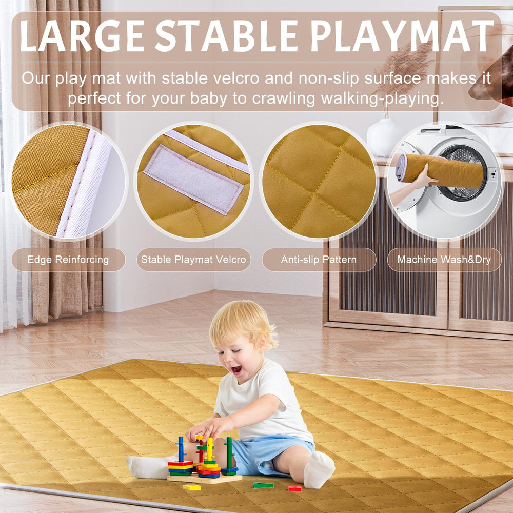Omzer baby playpen 360-degree mesh view for easy supervision
