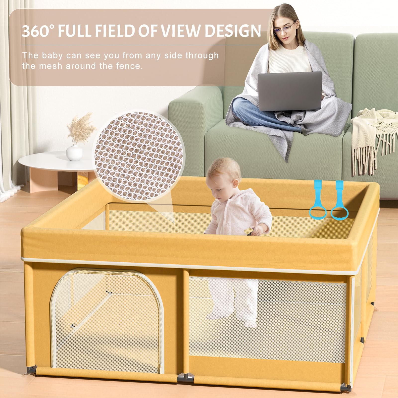 Omzer baby playpen carrying bag makes storage and travel easier