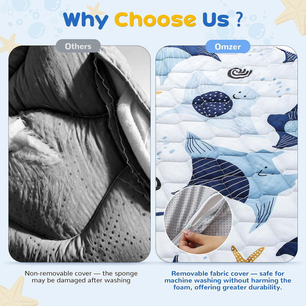 Omzer baby-safe materials featuring non-toxic, skin-friendly design