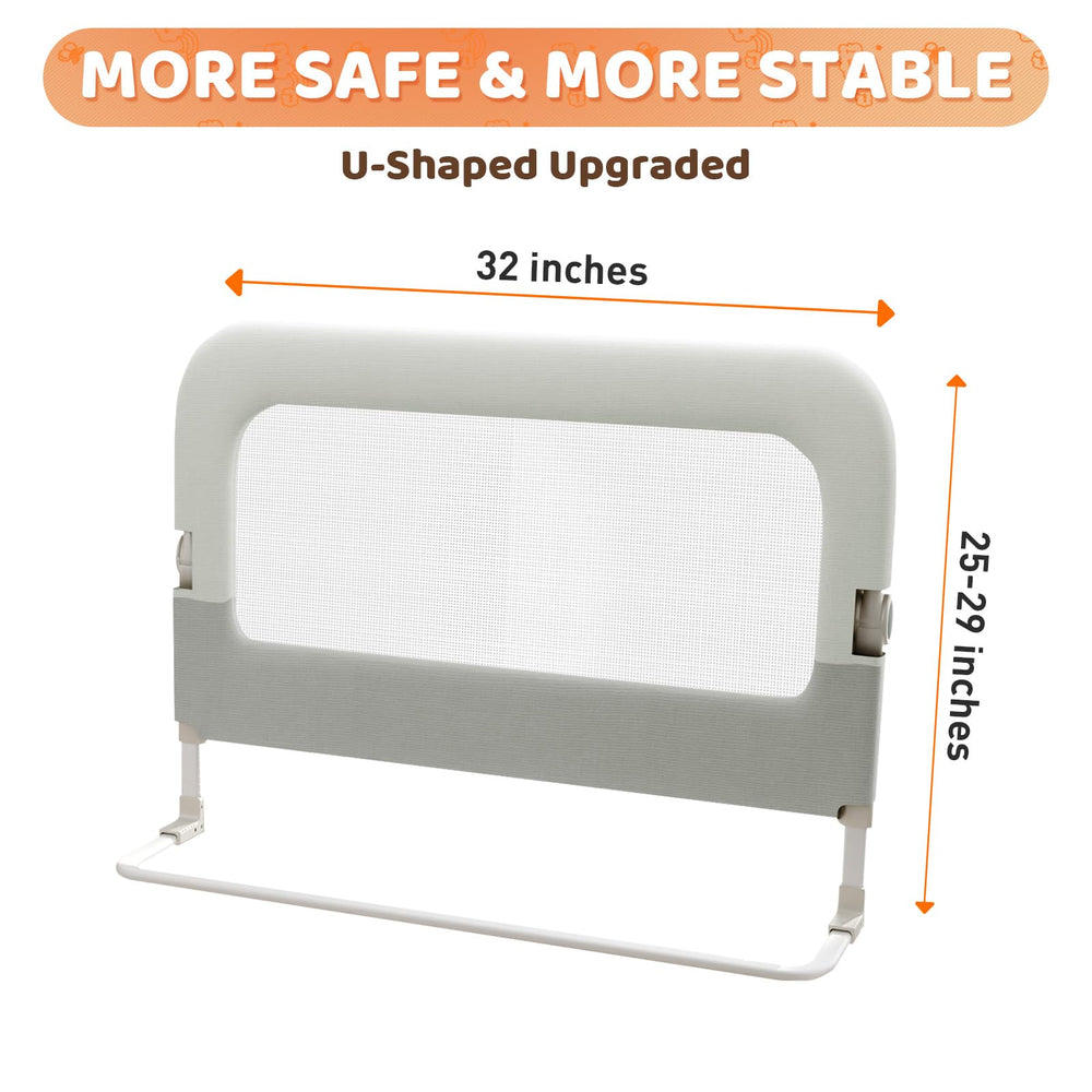 Omzer bed guard rail fits twin, queen and king beds