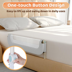 Omzer bed guard rail U shaped kickstand provides a stable base