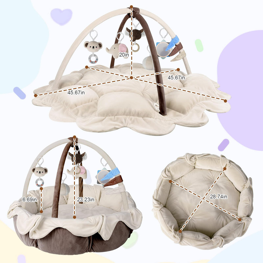 Omzer color-block design adds cheerful decor and makes a thoughtful baby-gift.