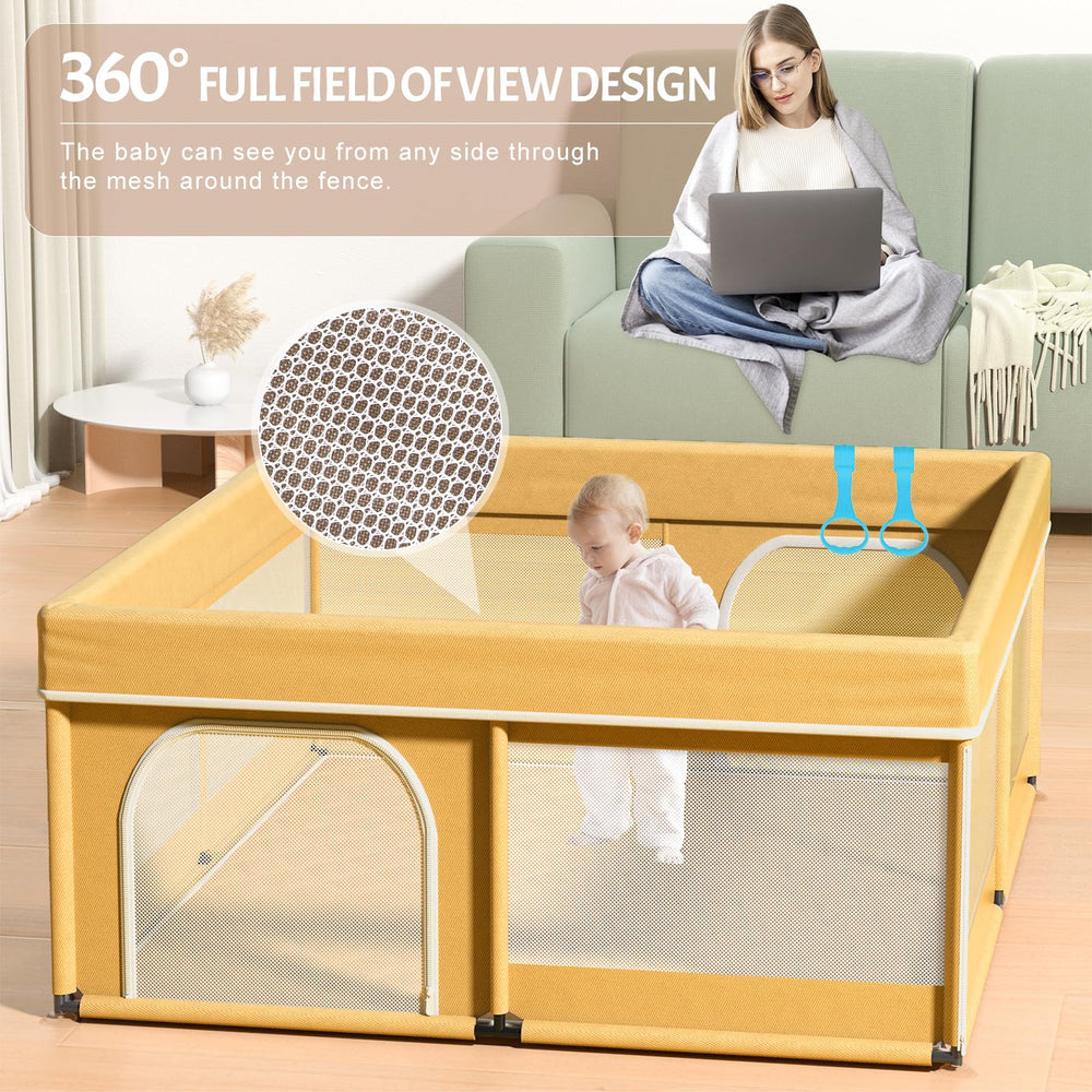 Omzer external gate with zipper allows convenient interaction and access