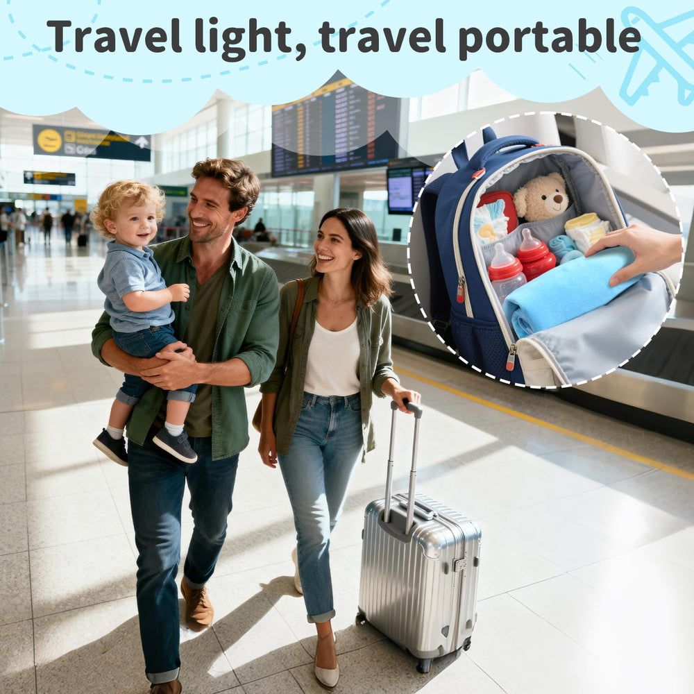 Omzer flight-friendly bed supports nap and play on long journeys.
