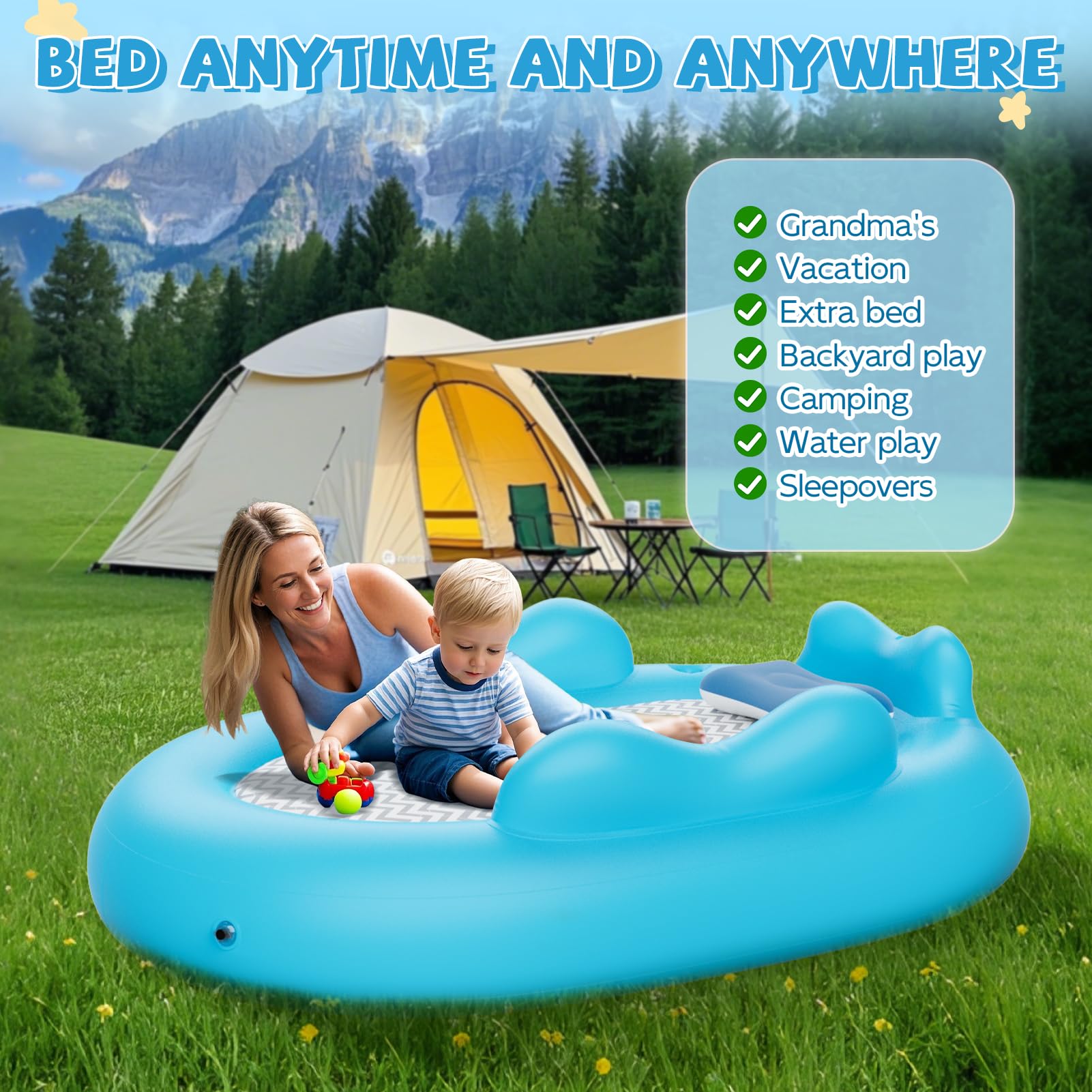 OMZER lightweight beds support on the go camping and travel