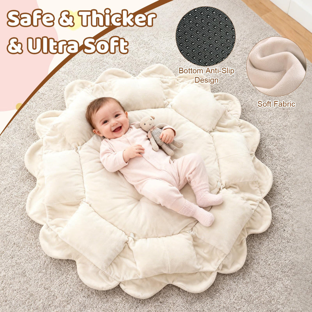 Omzer non-slip bottom keeps the mat stable on various floor surfaces.