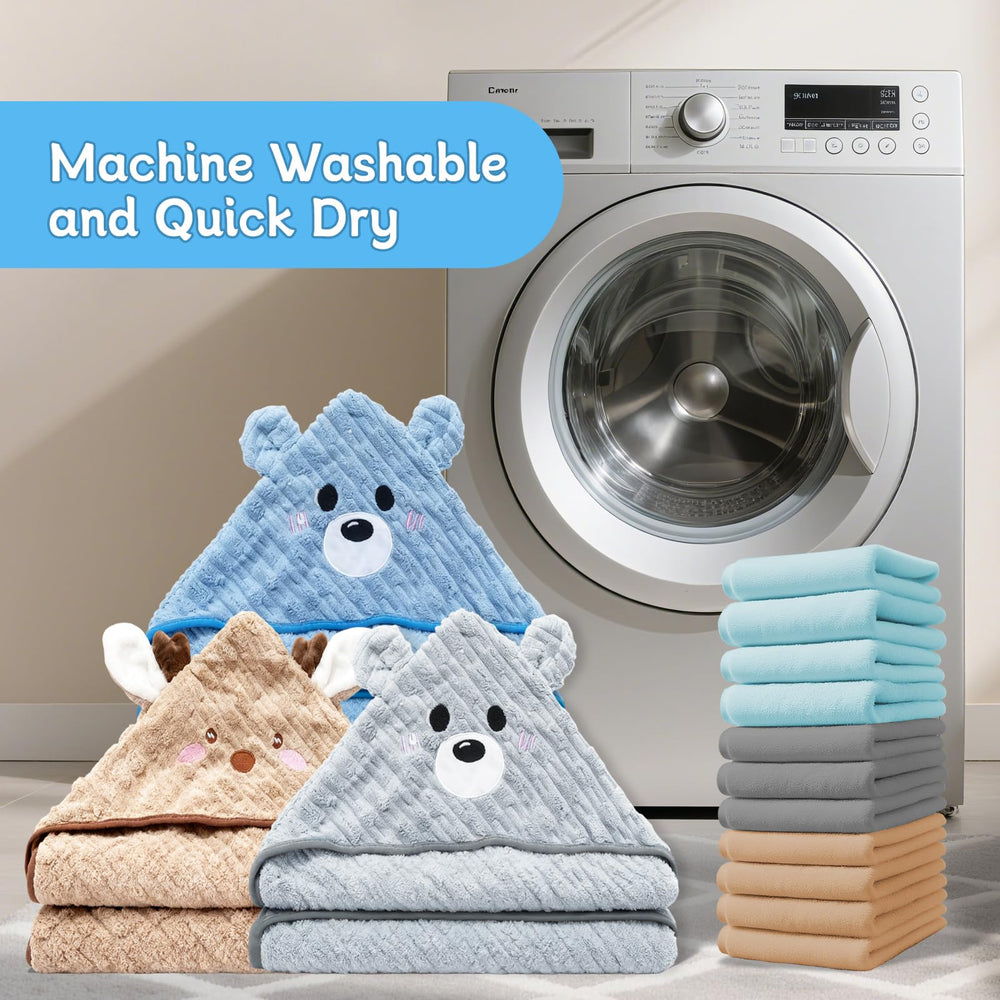 on-the-go-baby-towels-set portable hooded towels and washcloths for travel.