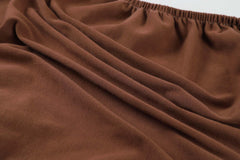 Onacosht bassinet sheet brown pack—two-pack jersey knit for breathable, cozy sleep.