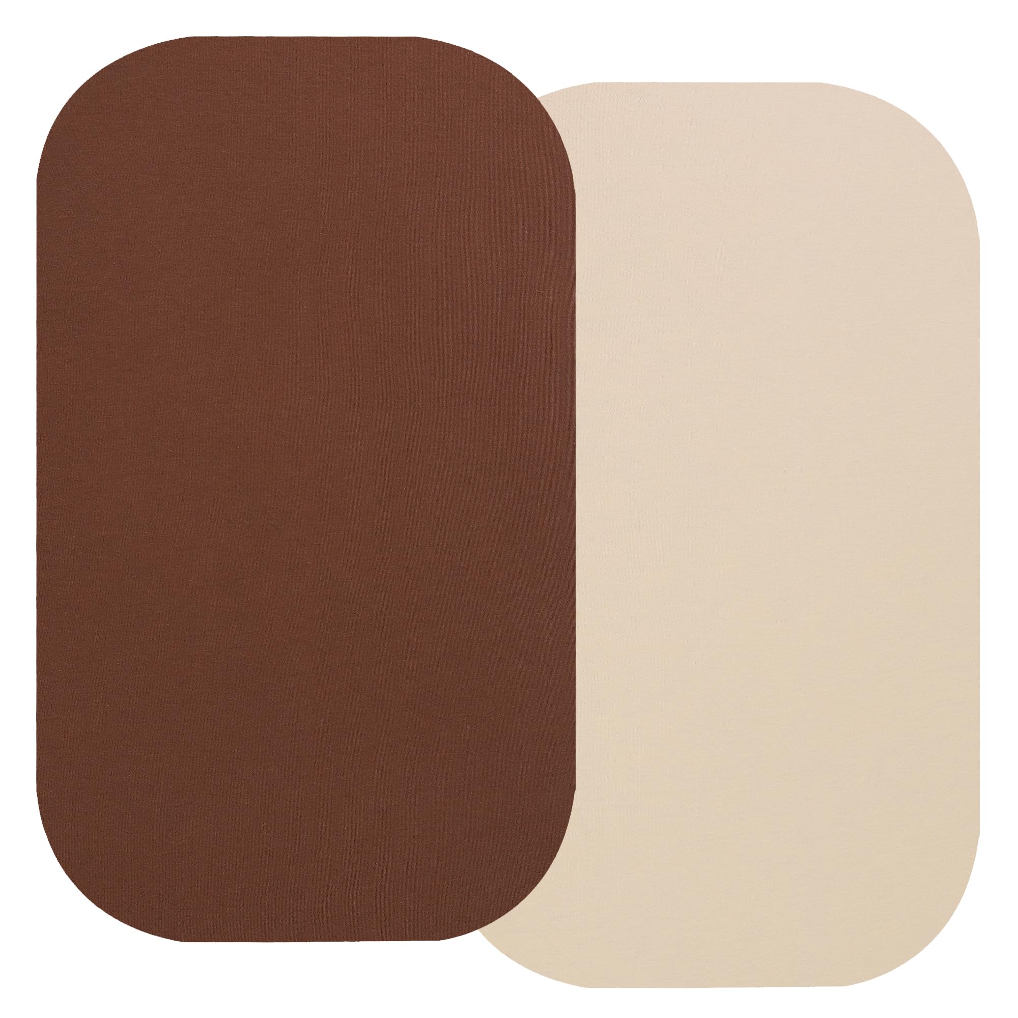 Onacosht bassinet sheet pale yellow pack—soft organic cotton for gentle baby sleep.