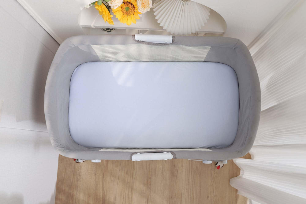 Onacosht bassinet sheets compatible with Mika Micky Bedside Sleeper for easy fit.