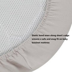 Onacosht navy color fabric closeup conveys stylish nursery styling and baby-soft comfort.