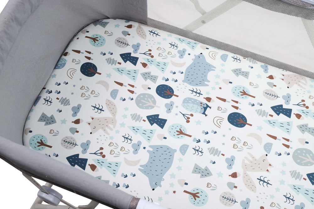Onacosht room-setup image shows a tidy nursery with coordinated prints for easy styling