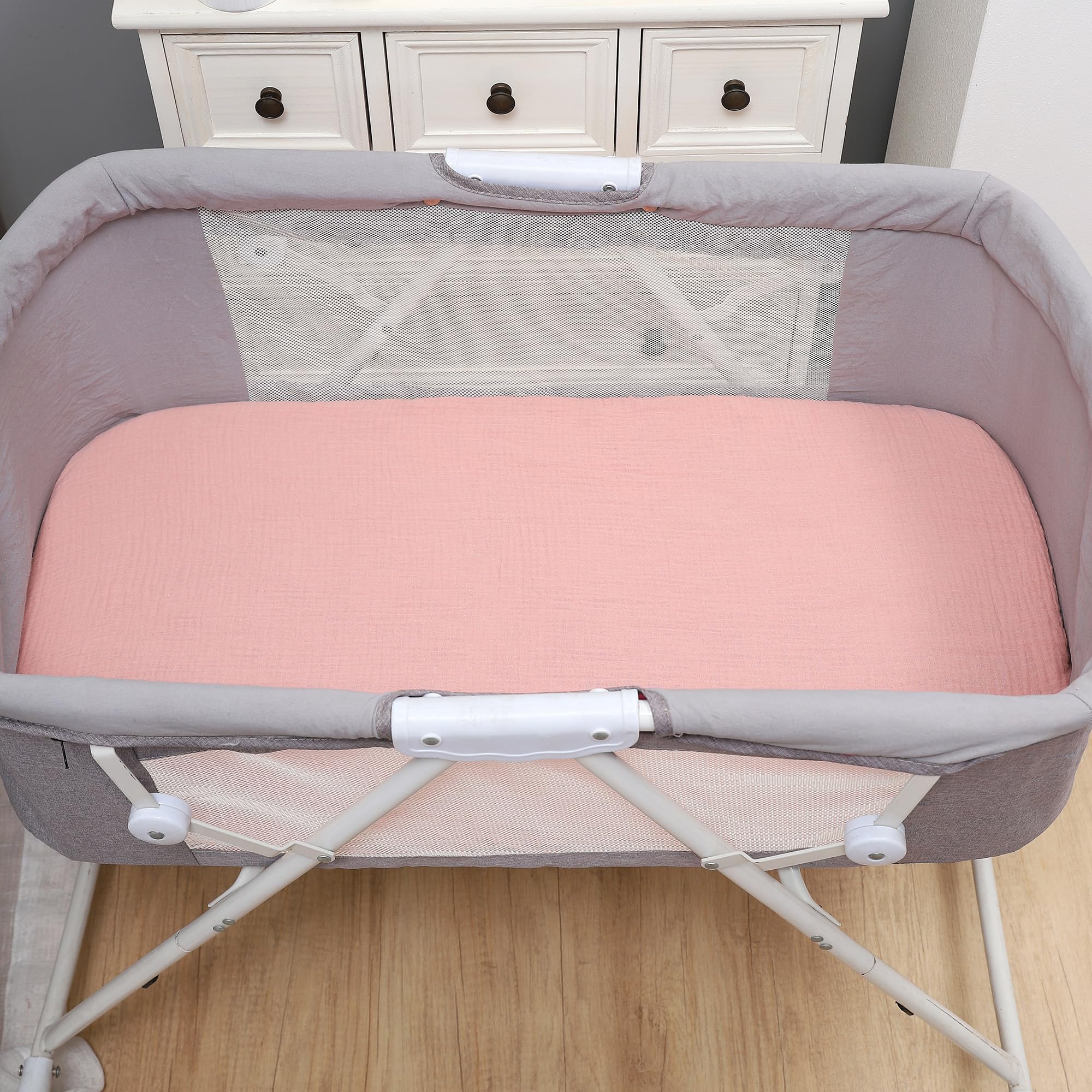 Onacosht muslin bassinet sheets boy-girl prints suitable for any nursery