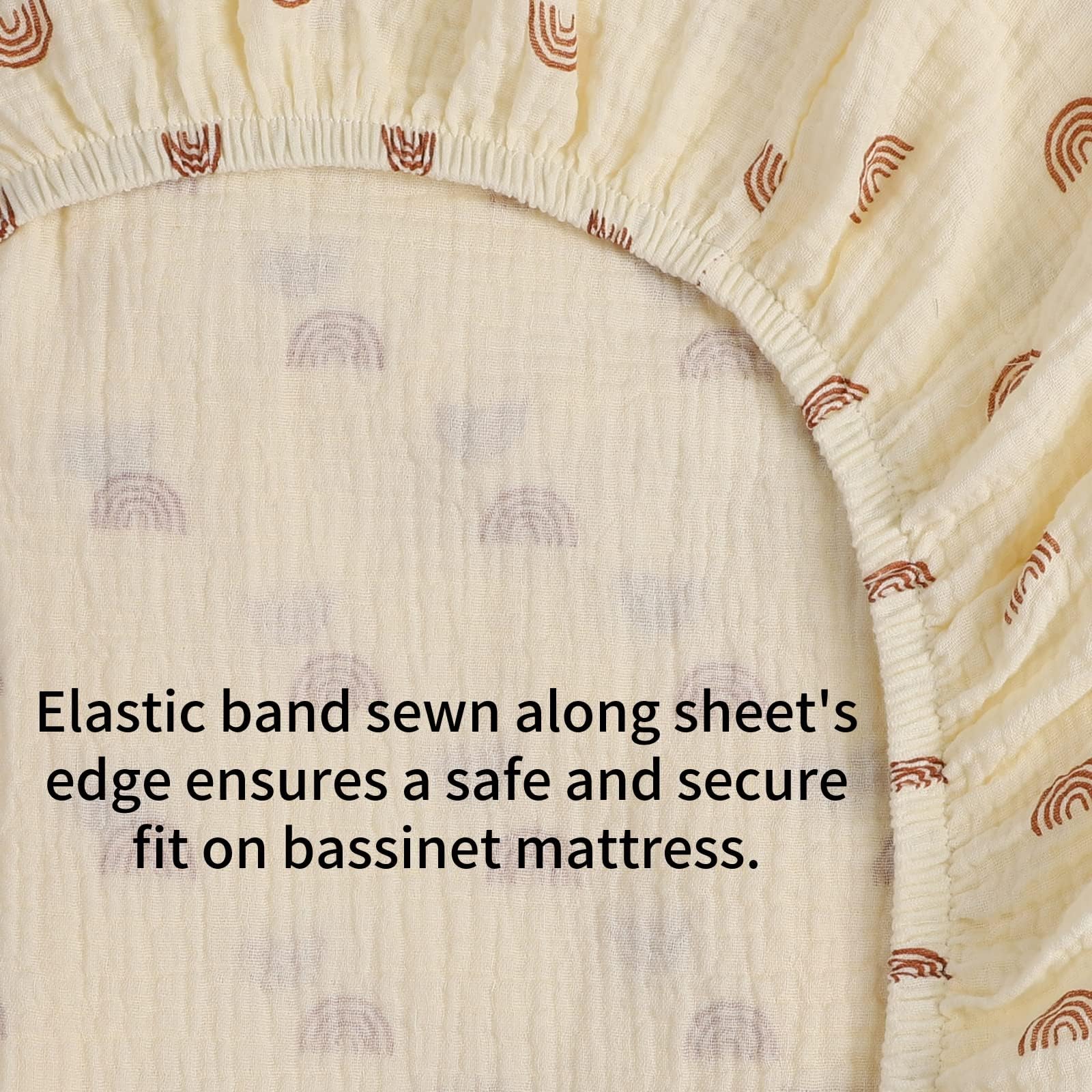 Onacosht muslin bassinet sheets compatible bassinets display
