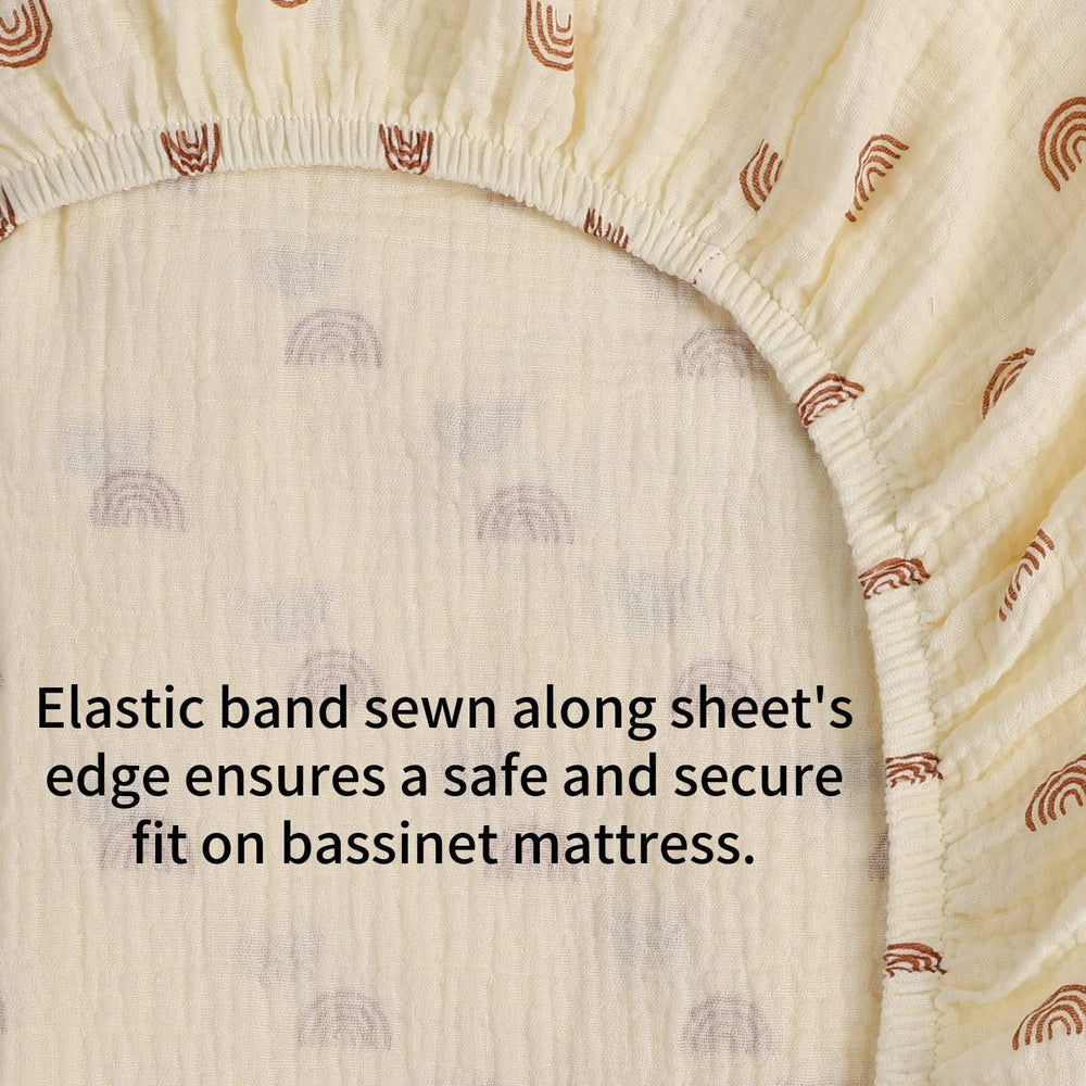 Onacosht muslin bassinet sheets compatible bassinets display