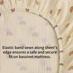 Onacosht muslin bassinet sheets compatible bassinets display