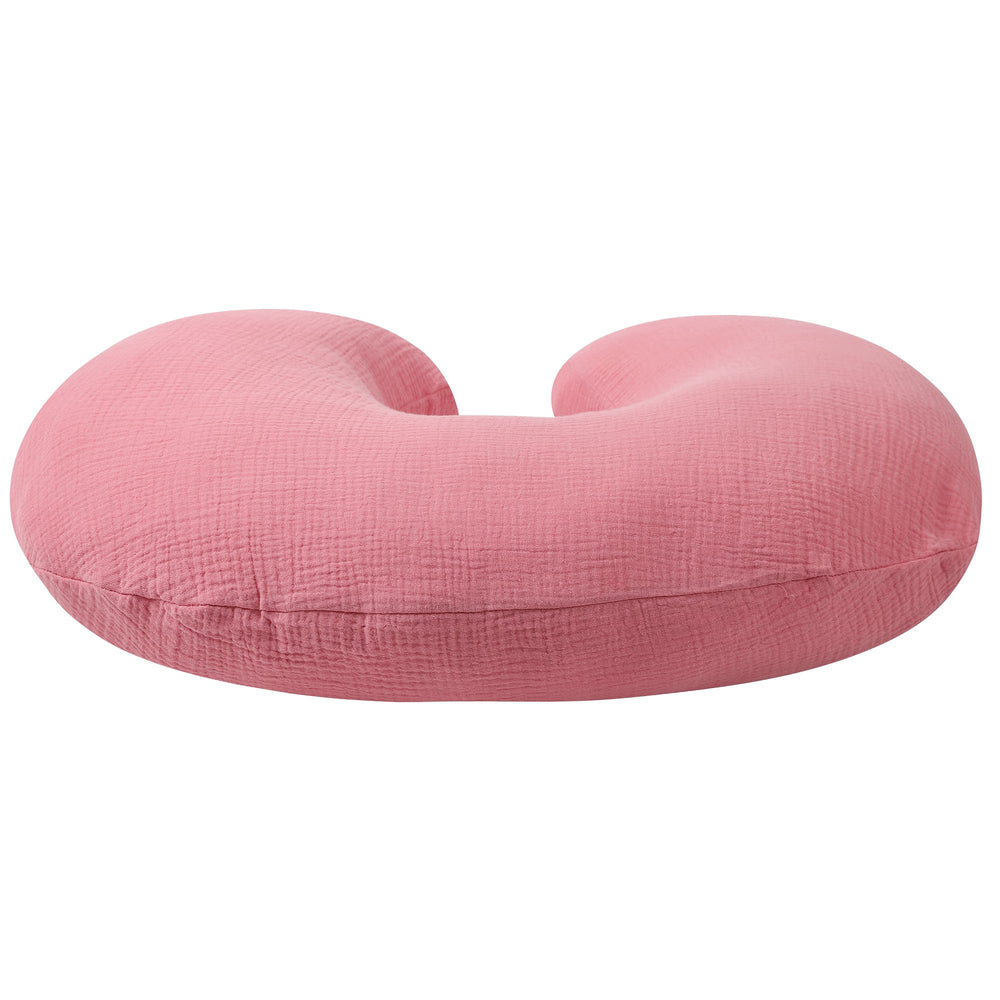 Onacosht muslin nursing pillow cover set emphasizes fabric softness suitable for sensitive skin.