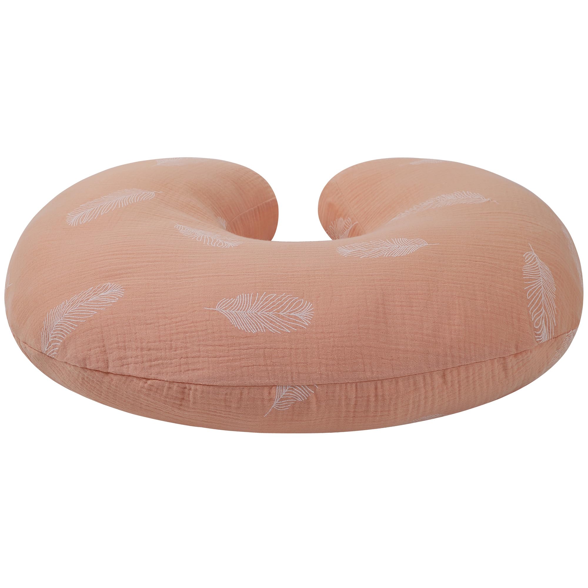 Onacosht muslin nursing pillow cover easy-care instructions, machine washable and quick drying.
